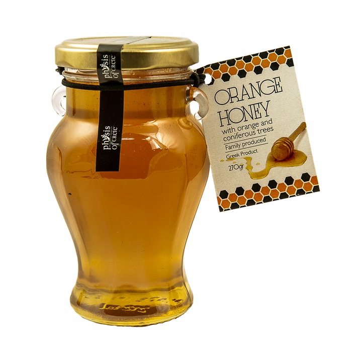 Krétai narancsvirágméz Physis of Crete, 100% természetes, 270 g