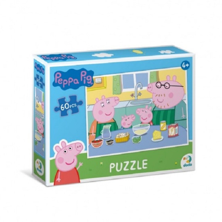 Peppa Pig puzzle. Együtt főzünk, 60 Dodo darab