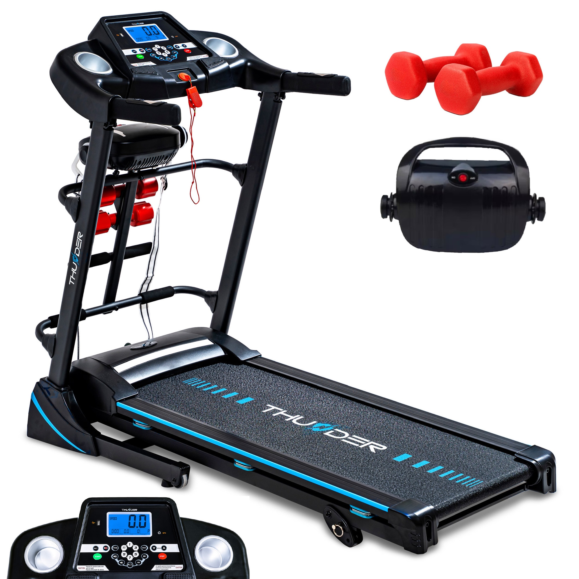 Banda de alergare electrica, Thunder, Icon-D-Black, Bluetooth