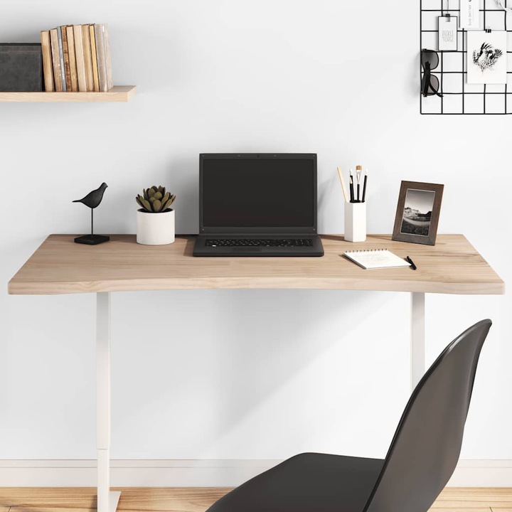 Плот за бюро vidaXL, 100x60x2, 5 см, Борово дърво масив, 6.15 Kg