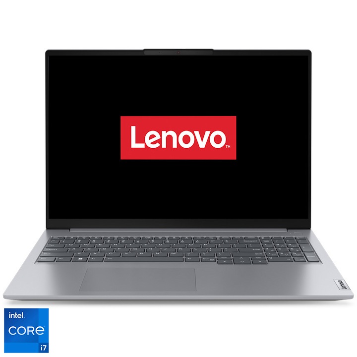 Lenovo ThinkBook 16 G6 IRL 16" WUXGA laptop, Intel® Core™ i7-13700H, 16GB, 512GB SSD, Intel UHD Graphics, NoOS, Nemzetközi angol billentyűzet, Szürke