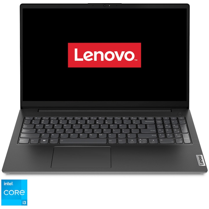Lenovo V15 G4 IRU 15.6" FHD laptop, Intel® Core™ i3-1315U, 8GB, 256GB SSD, Intel® UHD Graphics, NoOS, Nemzetközi angol billentyűzet, Fekete
