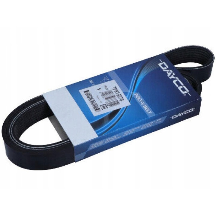 Többszörös sebességváltó szíj Dacia Duster, Logan MCV II, Sandero II, Renault Clio IV, Master Pro, Dayco, Fekete