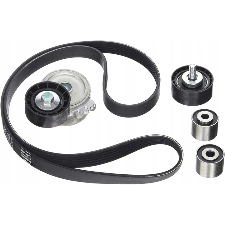 Szíjkészlet feszítővel, Dayco, Volvo kompatibilis, fekete