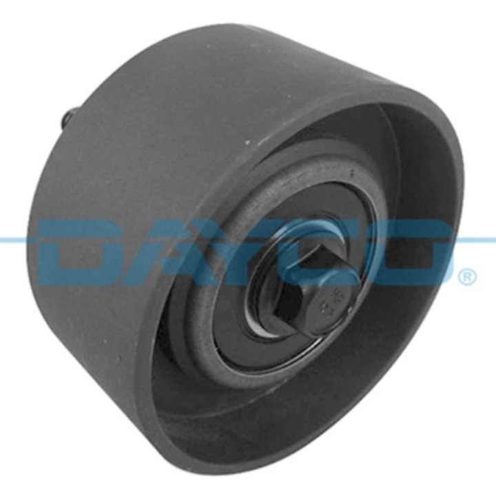 Vezetőgörgő több ékszíjjal DAF, Dayco, fekete