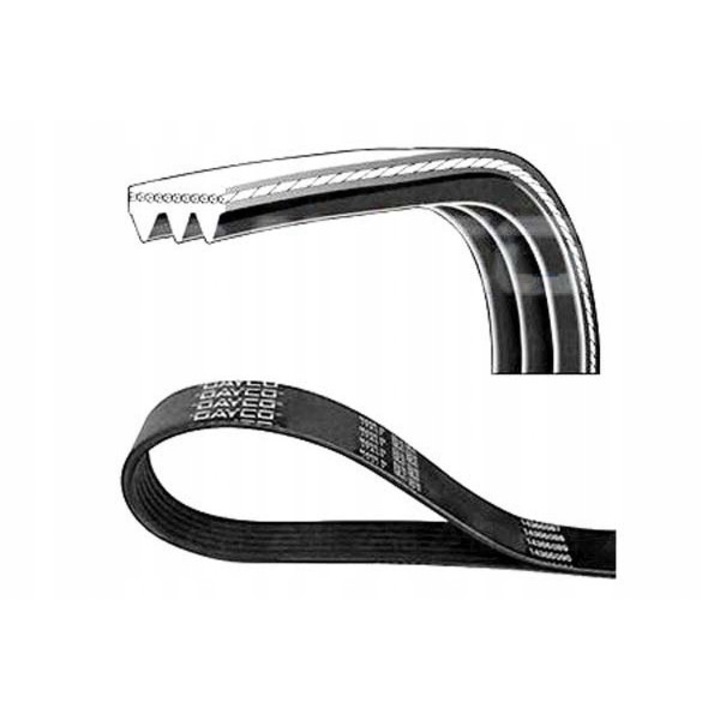 Hosszbordás szíj, Dayco, RENAULT CLIO II, KANGOO, KANGOO EXPRESS, 1.4/1.6