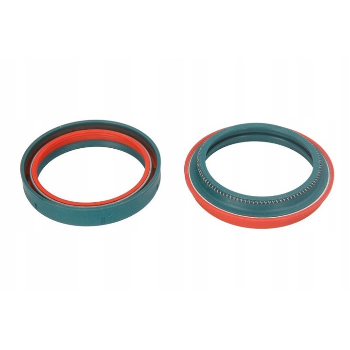 Комплект гарнитури за един крак на предното окачване, SKF, Showa 49, син/червен