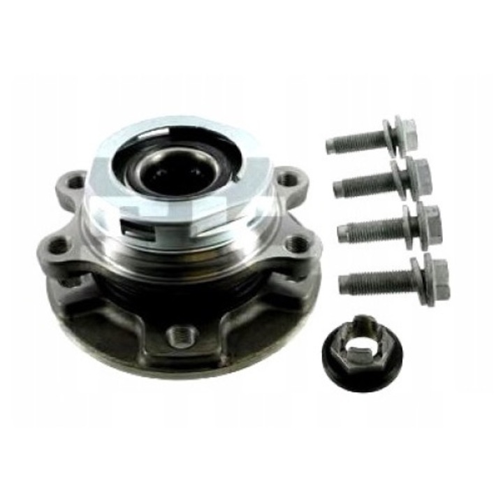 Set rulment roata cu butuc RENAULT, SKF, Negru/Argintiu