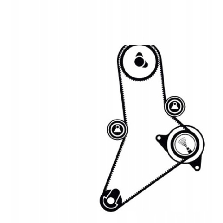 Комплект ангренаж, SKF, Iveco/Fiat/Opel/Peugeot, Черен