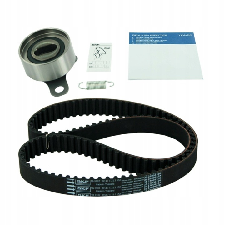 Комплект ангренажен ремък за Тойота, SKF, Черен/Сребрист