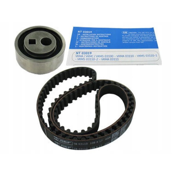 Fogasszíj készlet Citroen, Peugeot, SKF, fekete/ezüst