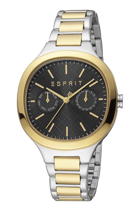 Esprit, Двуцветен часовник от неръждаема стомана, Сребрист, Златист