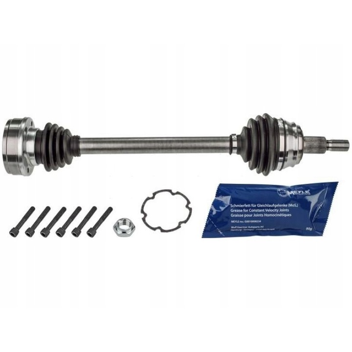 Kardántengely, Meyle, 555 mm, AUDI/SEAT/SKODA/VOLKSWAGEN, ezüst/fekete