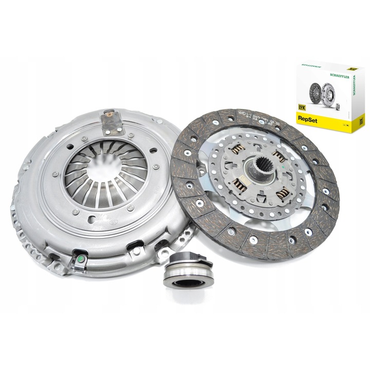 Kuplung/nyomócsapágy készlet, Luk, DS/DS 7/Citroen Berlingohoz, fém, ezüst