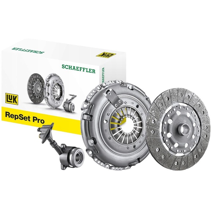 Kit ambreiaj, Luk, Pentru Audi A3/Q3/TT/Seat Leon/Skoda Octavia, Metal, Argintiu