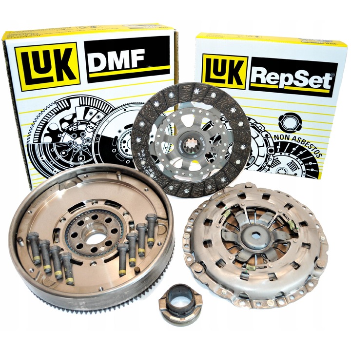 Kuplungszett dupla kerékkel és kinyomócsapággyal BMW 3, 5 2.0D 02.98-09.03, Luk, Szürke