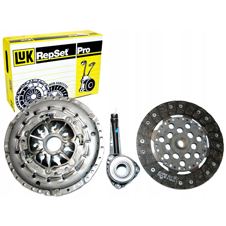 Kuplungkészlet, Luk, Renault Espace IV/Laguna II/Vel Satis, fém, ezüst