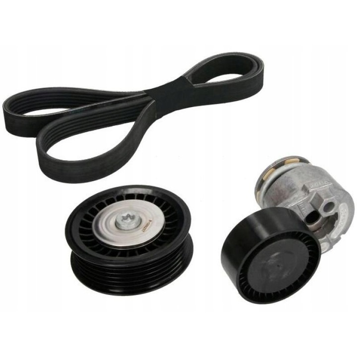 Sebességváltó szíj készlet, Ina, Dacia Dokker/Dokker Express/Tibon/Dusterhez, fém/gumi, fekete/ezüst