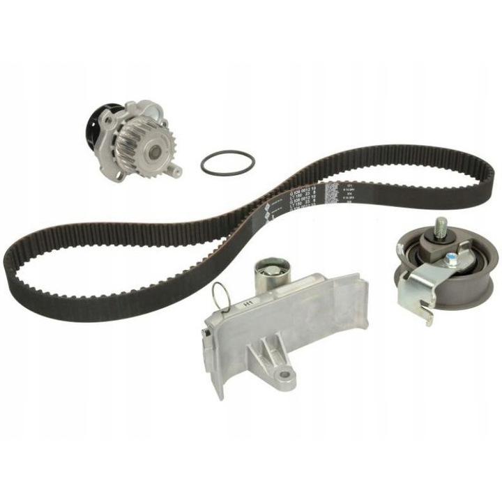 Fogasszíj készlet, INA, Audi/Seat/Skoda/VW, Fekete/Ezüst