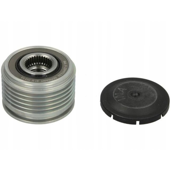 Generátor szíjtárcsa, INA, Mercedes A-osztály/B-osztály Sports Tourer, fekete/ezüst