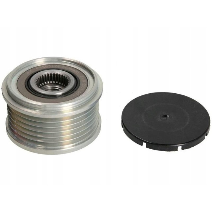 Generátor szíjtárcsa, Ina, Mercedes A/B Sports Tourerhez, fém, ezüst/fekete