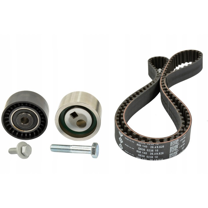 Fogasszíj készlet, INA, Citroen/Fiat/Peugeot, fekete/ezüst