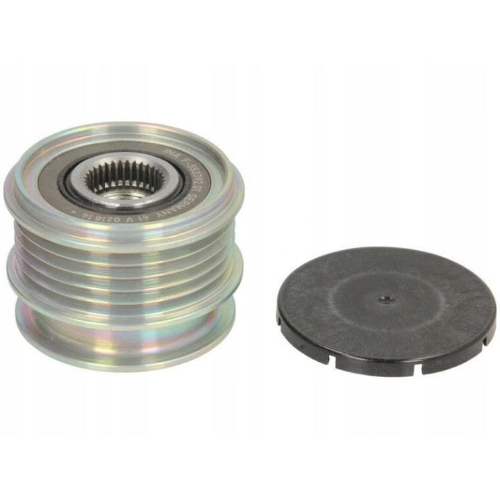 Ролка на генератор за VOLVO C30, S40 II, S60 II, S80 II, V50, V60 I, V70, INA, Silver