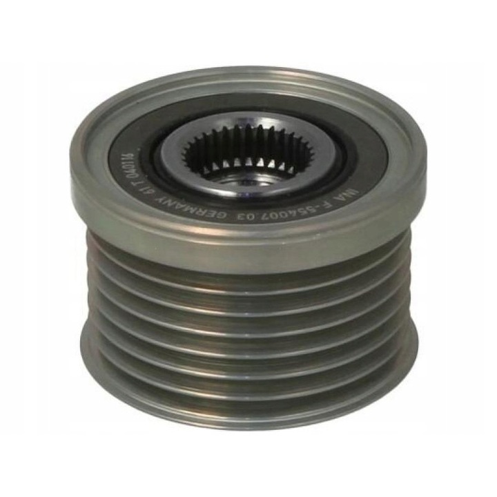 Generátor szíjtárcsa, INA, BMW Series 1/3/5/X5, ezüst