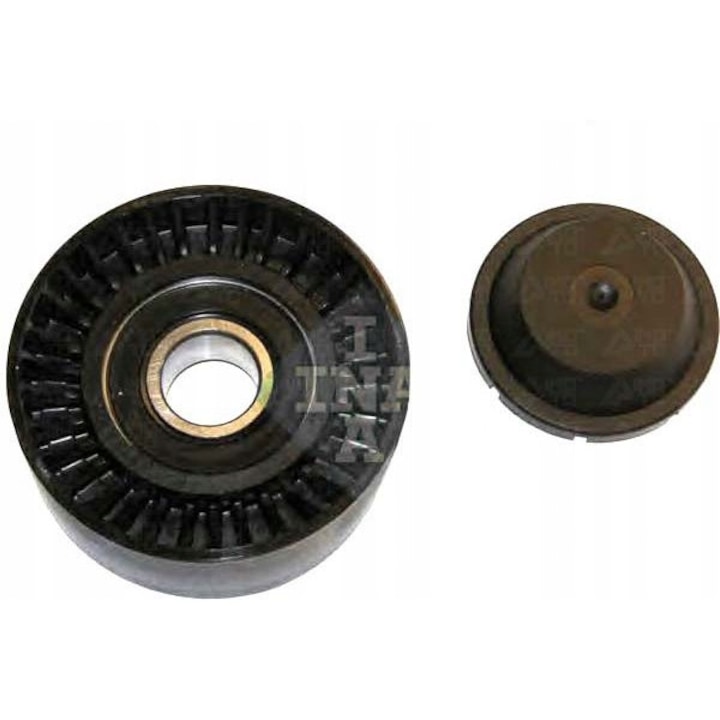 Ékszíj előfeszítő görgő, Ina, kompatibilis a Volvóval, fekete/barna