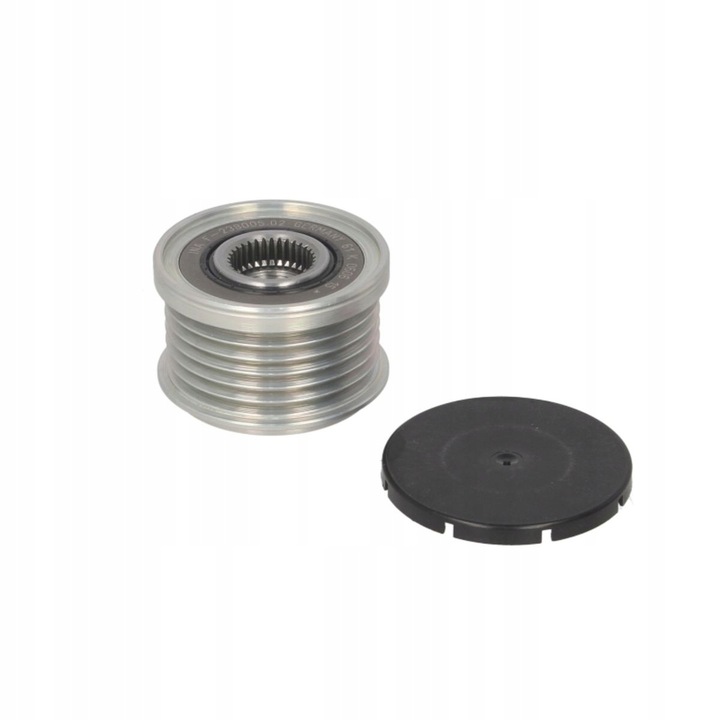 Generátor szíjtárcsa, INA, BMW Series 1/3/5/6/7/Z4, ezüst/fekete