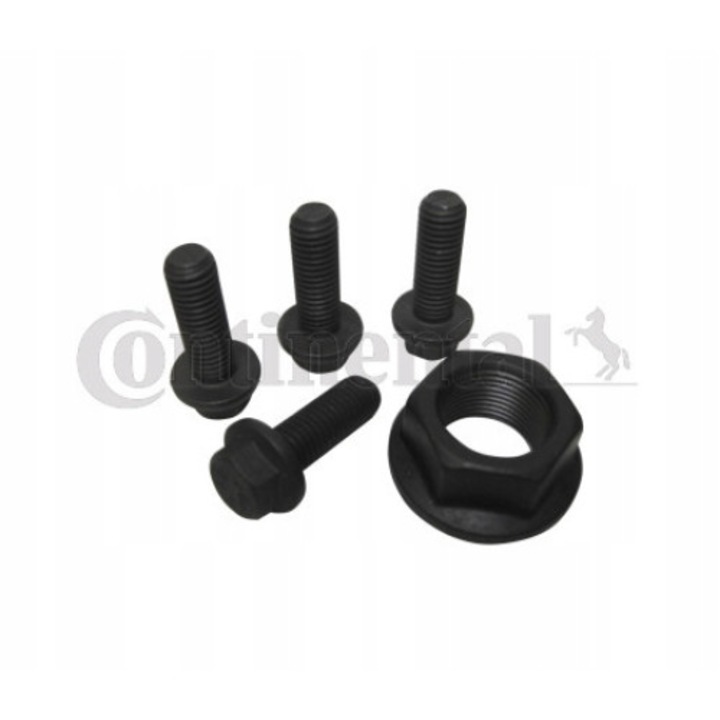 Комплект винтове за закрепване на колелото на вала, Continental, за Volvo C30/ C70, черен