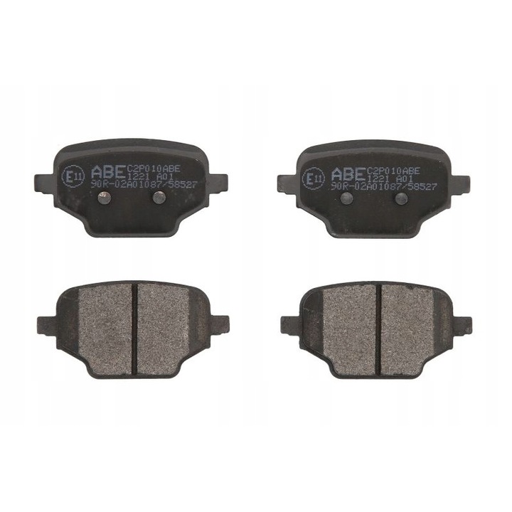 2 db-os fékbetét készlet, Abe, Citroen Berlingo/Berlingo/Minivan/Opel/Combo E Tour/Life kompatibilis, Többszínű