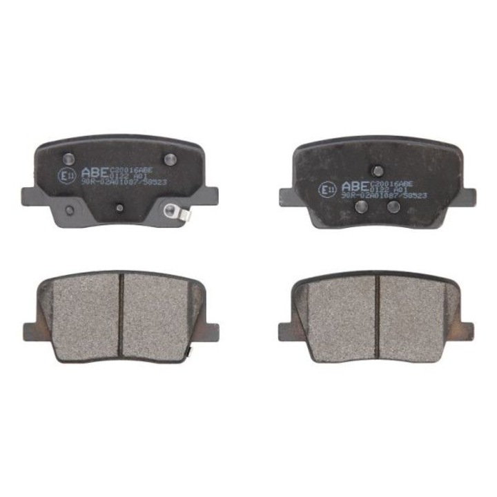 2 db-os hátsó fékbetét készlet, Abe, Ssangyong Rexton kompatibilis, többszínű