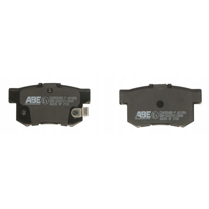 Autó hátsó fékbetét készlet, Abe, Acura/Fiat/Hondához, szürke