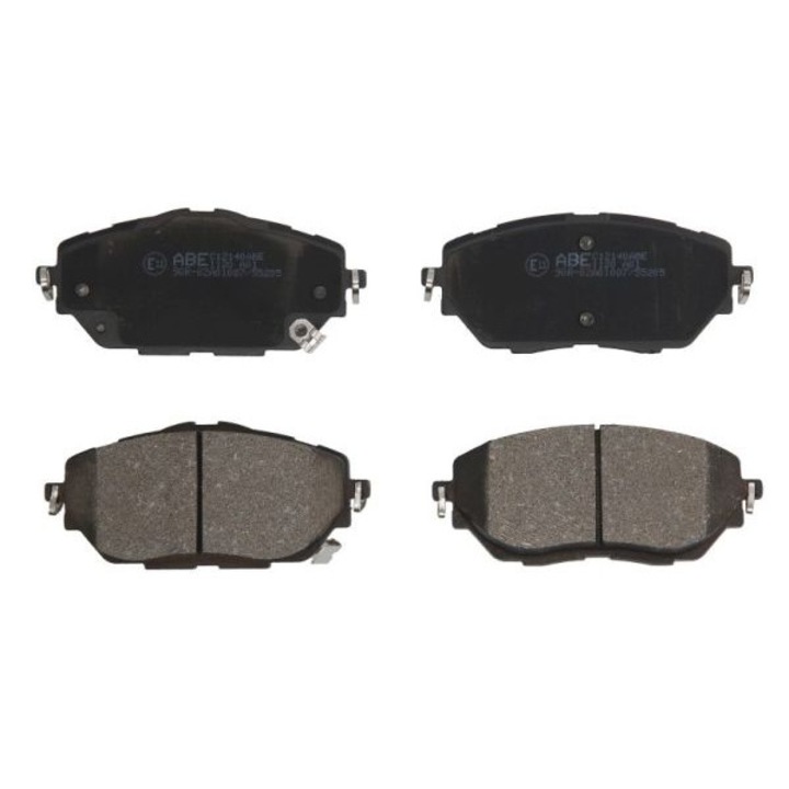 2 db fékbetét készlet, Abe, kompatibilis a Toyota C-HR/Corollával, többszínű