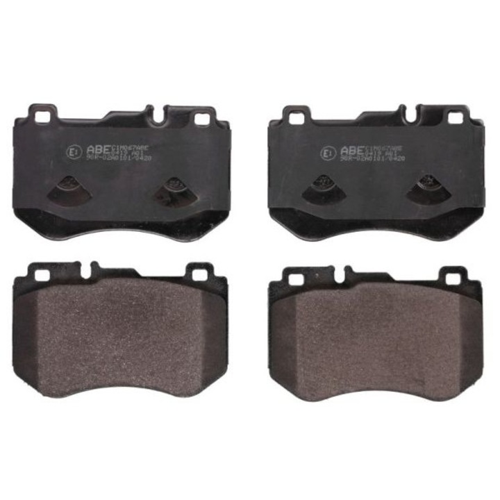 2 db fékbetét készlet, Abe, Mercedes C/C T-Modell kompatibilis, Multicolor