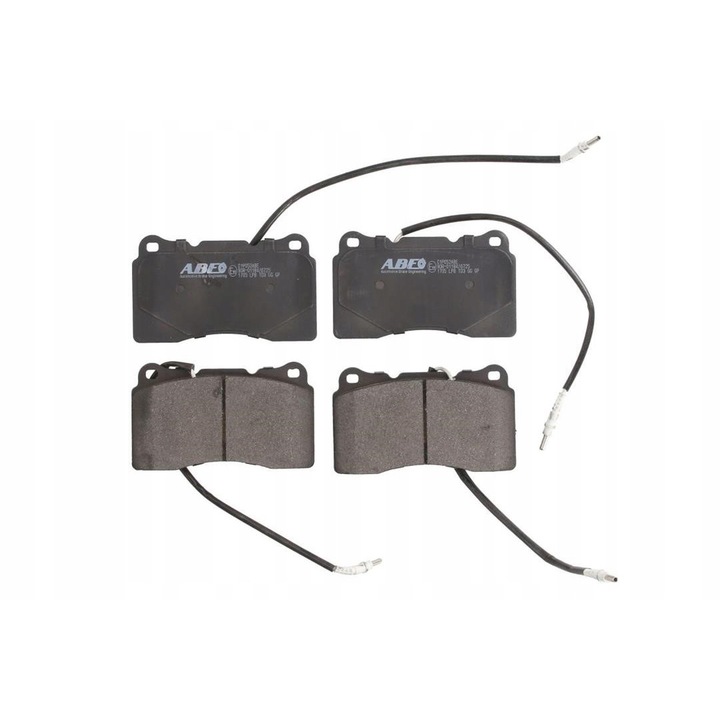 Fékbetét készlet, Abe, Peugeot 607, fekete/ezüst