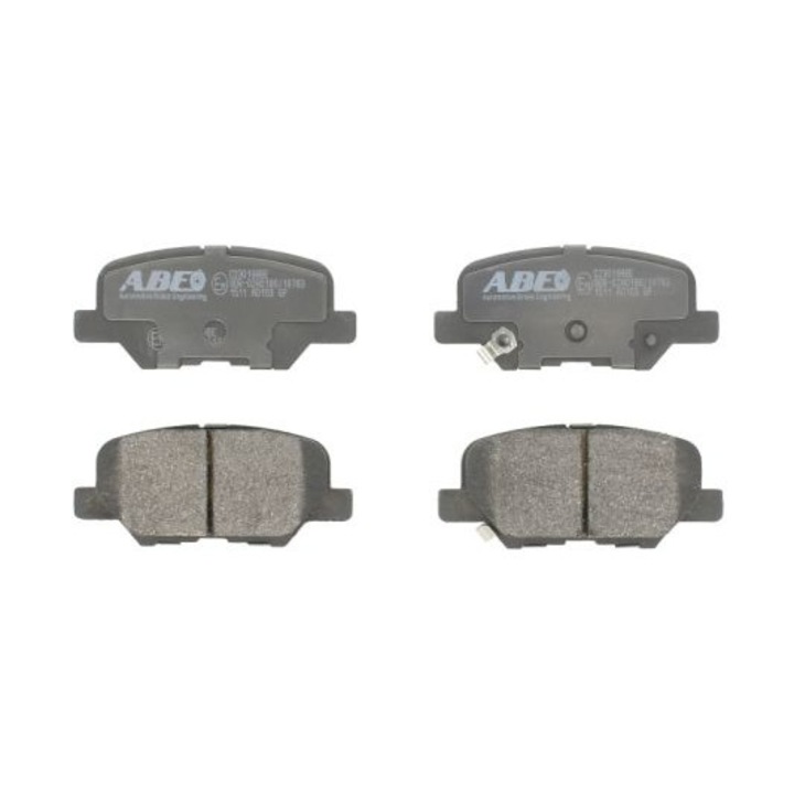 Placute de frana, Abe, Citroen/Mazda/Mitsubishi/Peugeot, Negru