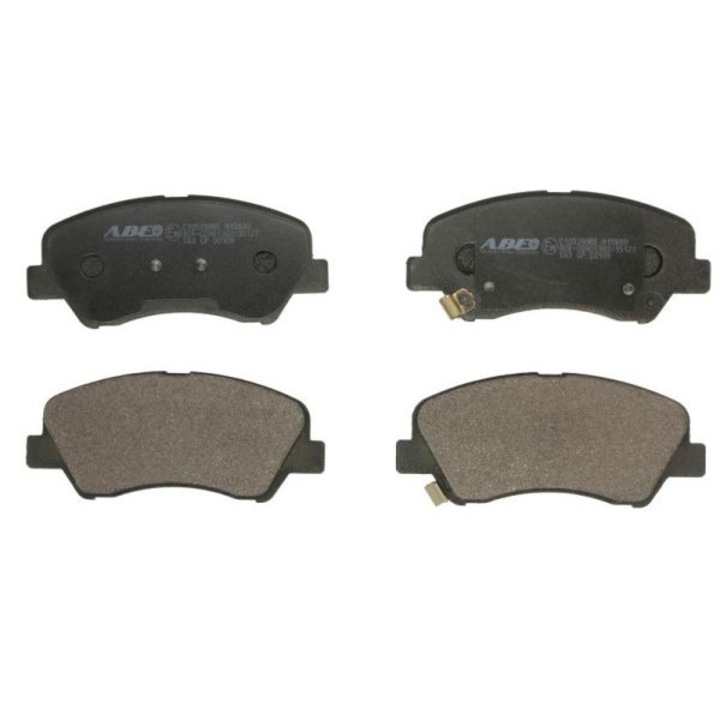 Fékbetét készlet, Abe, Hyundai/KIA, fekete/ezüst