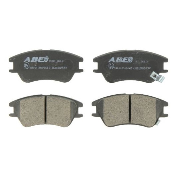 2 db fékbetét készlet, Abe, Kompatibilis Hyundai ATOS, többszínű