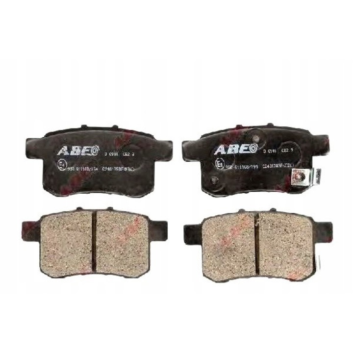 Fékbetét készlet, Abe, Acura/Hondához, 1.5-3.5, Fekete