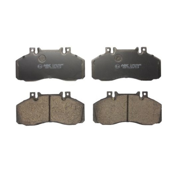 Fékbetét készlet, Abe, Mercedes, Fekete/Ezüst