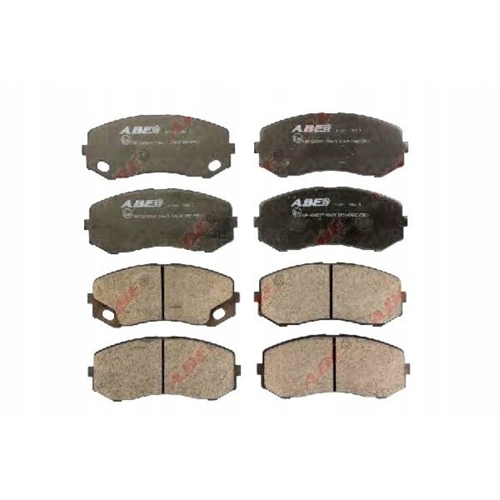 4 db fékbetét készlet, ABE, kompatibilis a Toyota Aygo/Mitsubishi Canterrel, szürke