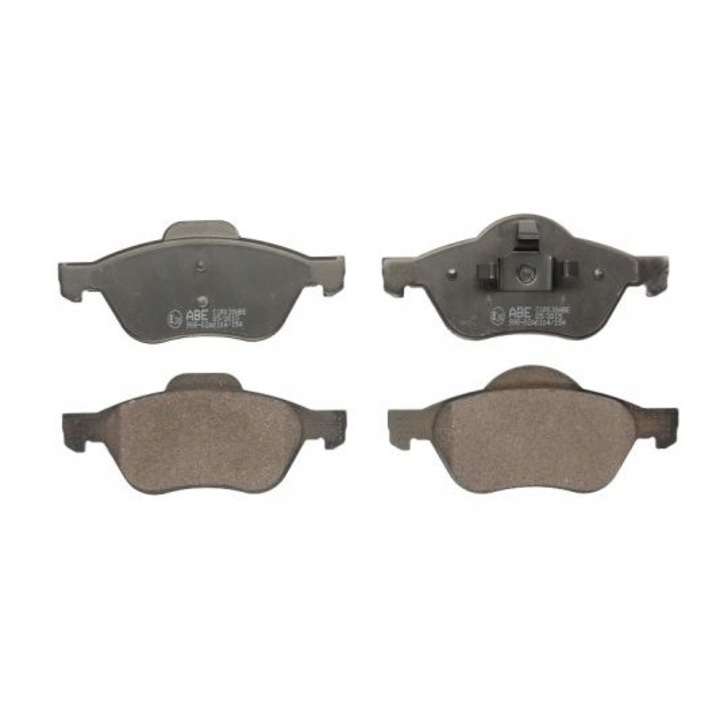 Set 2 placute de frana, ABE, Compatibil cu Renault Clio III/Grand Scenic II/Megane, Gri