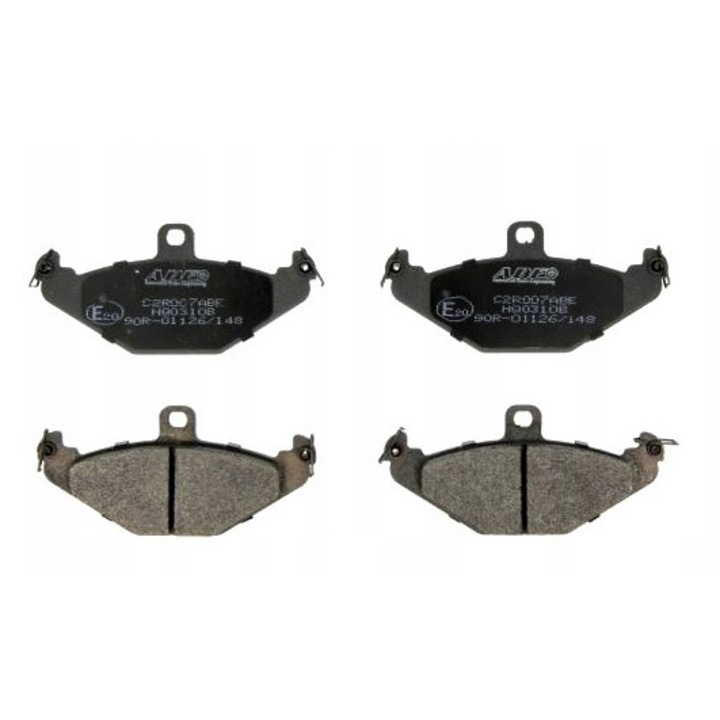 Fékbetét készlet, Abe, Chrysler Viper/Dodge Viper/Lotus Esprit S4, fekete