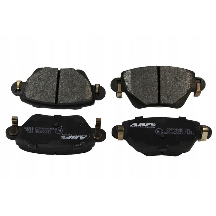 Hátsó fékbetétek, Abe, kompatibilis Alfa Romeo/Ford/Jaguar/Renault, fekete