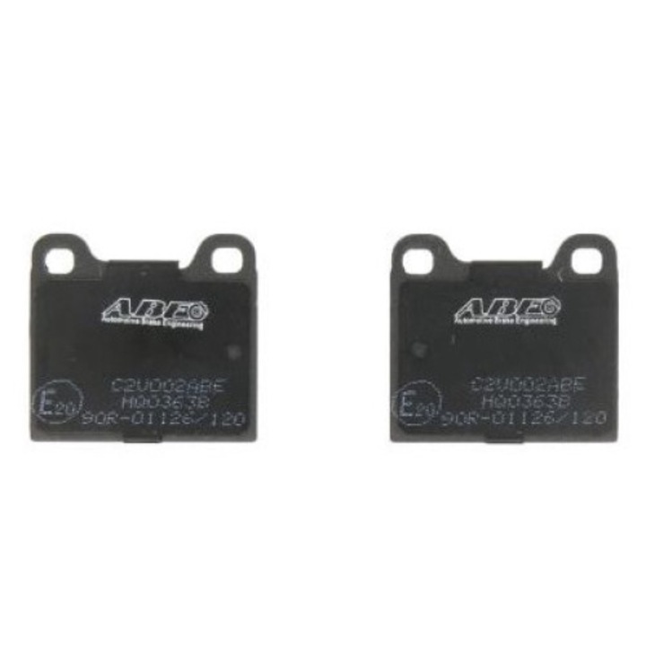 Hátsó fékbetét készlet Volvo 140/240/260/740/780/850/940/940 II/960/960 II/C70/C70 I/S70/S90 I/V70 I/V90 I, Opel Rekord D, Abe , Fekete