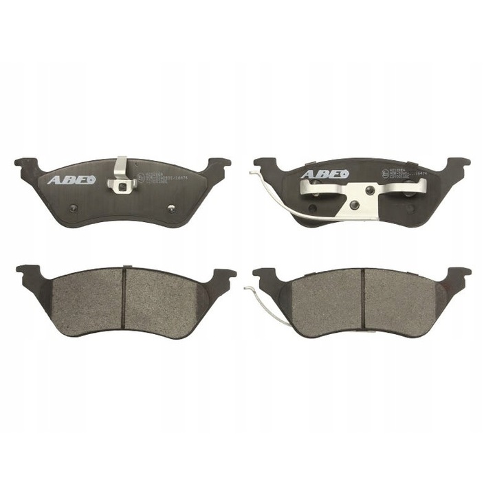 2 db fékbetét készlet, ABE, kompatibilis a CHRYSLER VOYAGER IV-vel, fekete