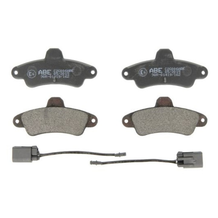 Hátsó fékbetét készlet, Abe, Ford, 1.6-2.5, Fekete