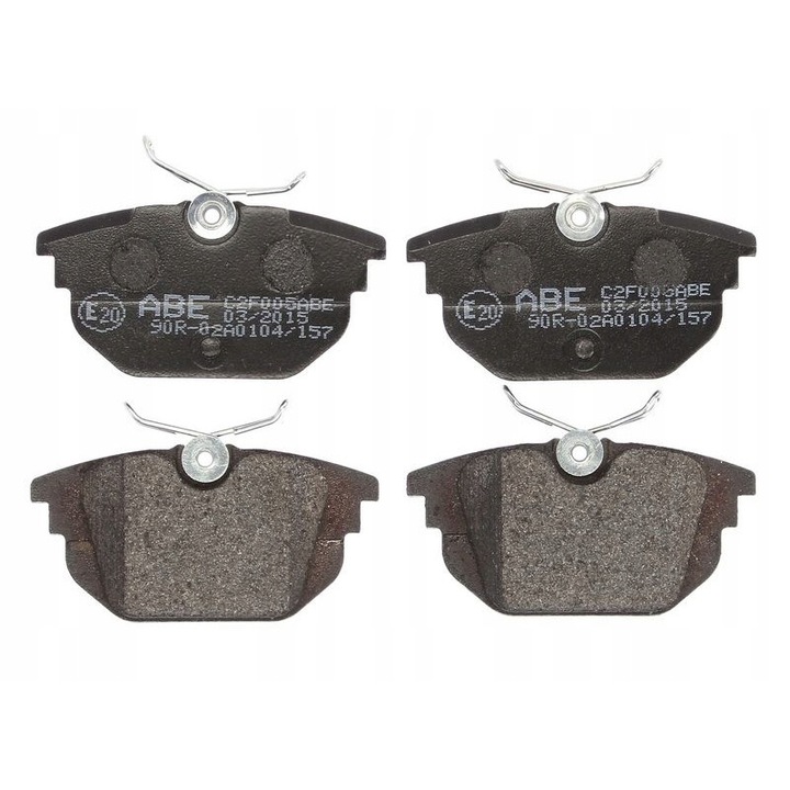 Hátsó fékbetét készlet, ABE, Alfa Romeo/Fiattal kompatibilis, szürke